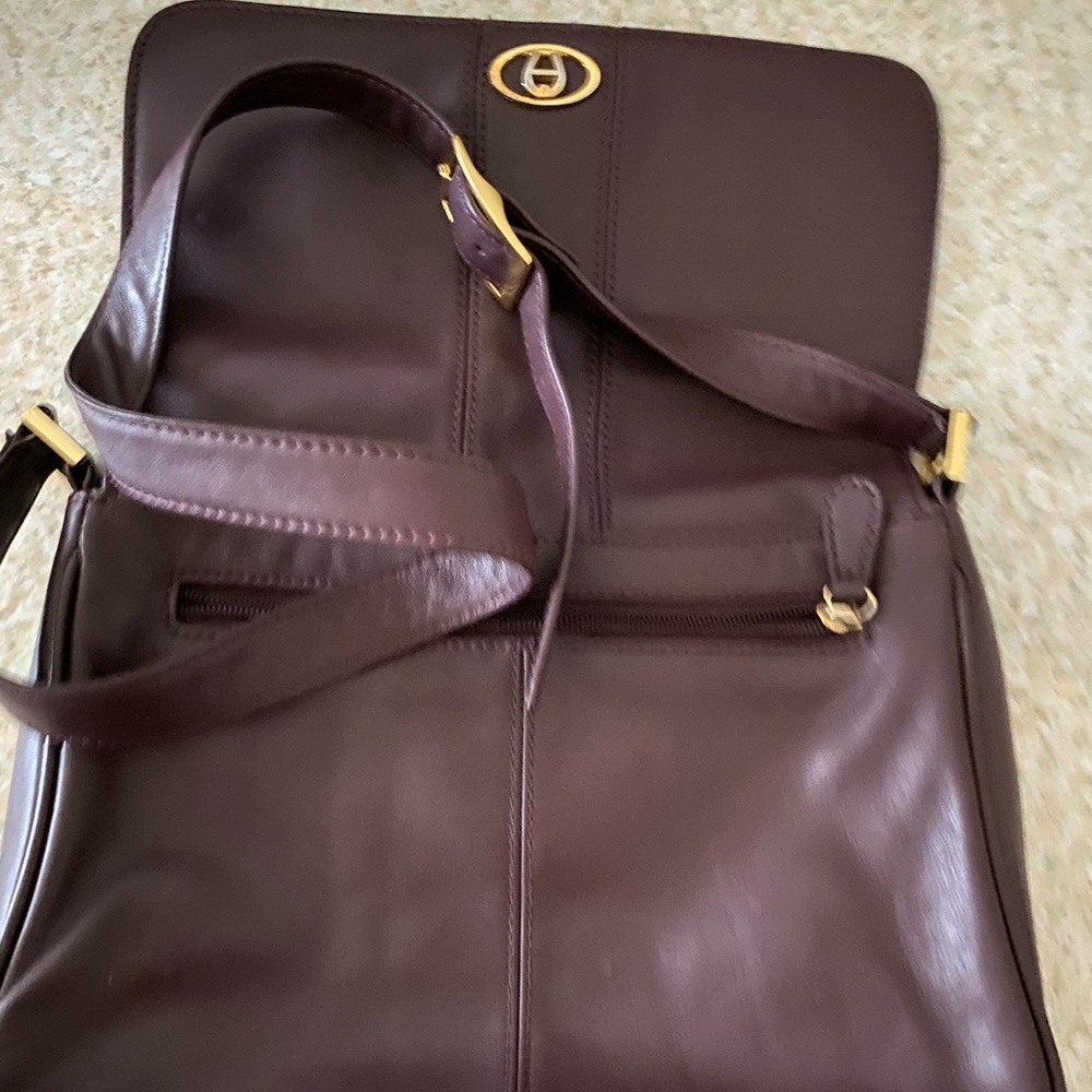 Etienne Aigner Burgundy Shoulder Bag and Wallet Set - Picture 6 of 15